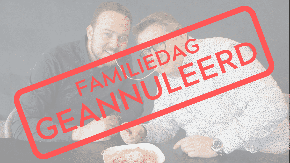 Familiedag geannuleerd